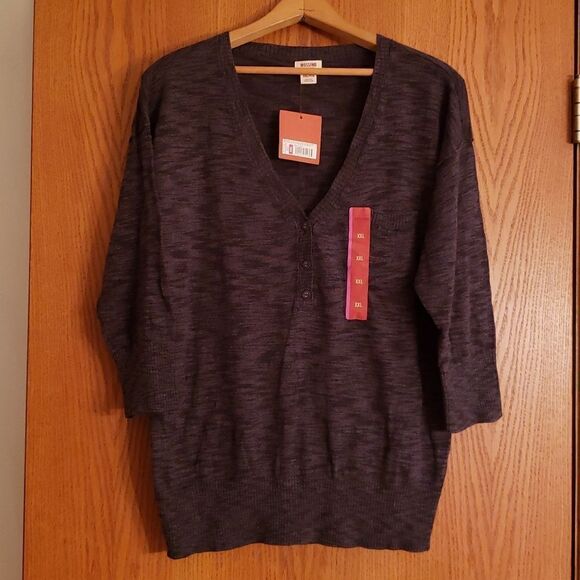 NWT Mossimo Black Pullover Sweater Sz XXL - Picture 1 of 6